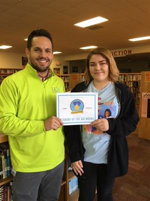 UCV Student of the Third SIx Weeks Madeline Bolger 